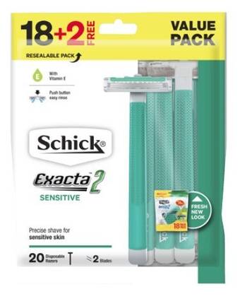 Coles Schick exacta 2 disposable razors 18 pack offer