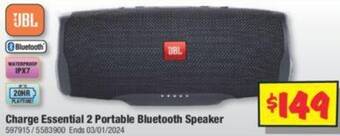 JB Hi-Fi Charge Essential 2 Portable Bluetooth Speaker offer