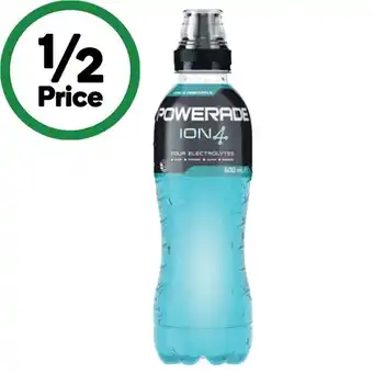 Woolworths Powerade drink flo cap 600ml or powerade active water 600ml offer