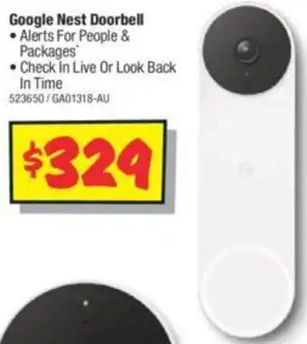 JB Hi-Fi Google Nest Doorbell offer