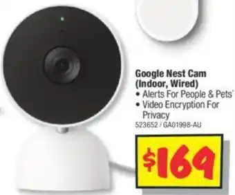 JB Hi-Fi Google Nest Cam (Indoor, Wired) offer