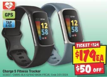 JB Hi-Fi Charge 5 Fitness Tracker offer