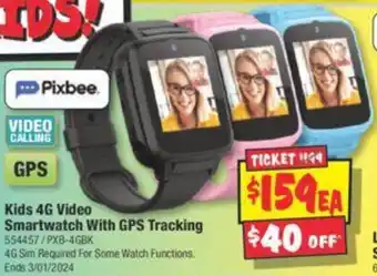 JB Hi-Fi Kids 4G Video Smartwatch With GPS Tracking offer
