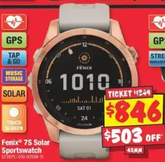 JB Hi-Fi Fenix 7S Solar Sportswatch offer