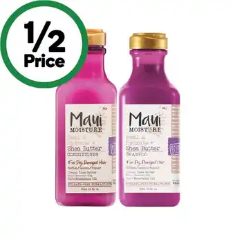 Woolworths Maui shampoo or conditioner 385ml offer