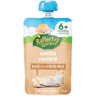 Woolworths Rafferty’s garden baby food pouch 120g offer