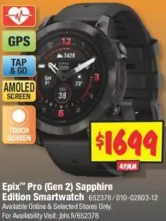JB Hi-Fi Epix Pro (Gen 2) Sapphire Edition Smartwatch offer