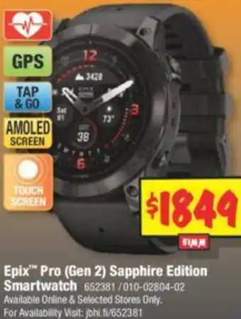 JB Hi-Fi Epix Pro (Gen 2) Sapphire Edition Smartwatch offer