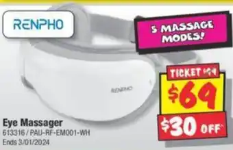JB Hi-Fi Eye Massager offer