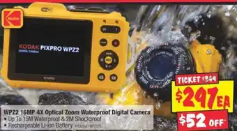 JB Hi-Fi WPZ2 16MP 4X Optical Zoom Waterproof Digital Camera offer