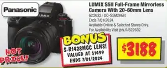 JB Hi-Fi LUMIX S511 Full-Frame Mirrorless Camera With 20-60mm Lens offer