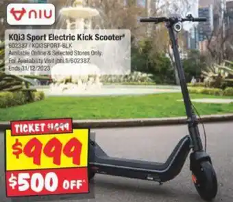 JB Hi-Fi KQi3 Sport Electric Kick Scooter offer