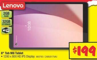 JB Hi-Fi 8" Tab M8 Tablet offer