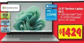 JB Hi-Fi 12.5" Surface Laptop Go 3 offer