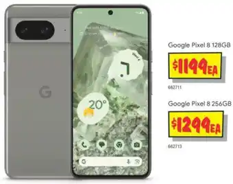 JB Hi-Fi Google Pixel 8 128GB offer