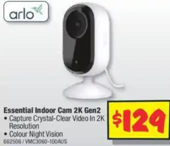 JB Hi-Fi Essential Indoor Cam 2K Gen2 offer