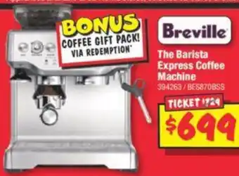 JB Hi-Fi The Barista Express Coffee Machine offer