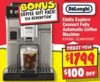 JB Hi-Fi Eletta Explore Connect Fully Automatic Coffee Machine offer