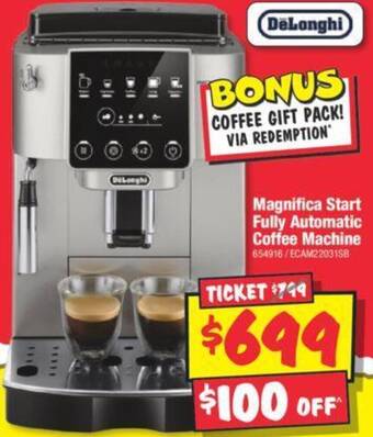 JB Hi-Fi Magnifica Start Fully Automatic Coffee Machine offer