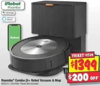 Roomba Combo j5+ Robot Vacuum & Mop
