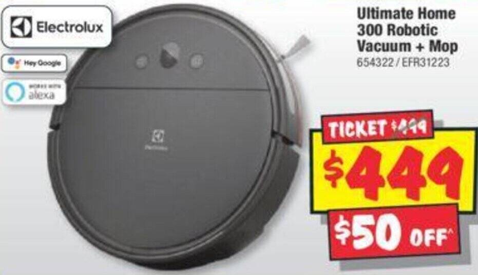 Ultimate Home 300 Robotic Vacuum + Mop offer at JB HiFi