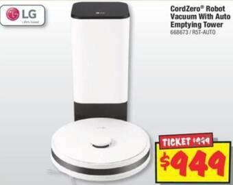 JB Hi-Fi CordZero Robot Vacuum With Auto Emptying Tower offer