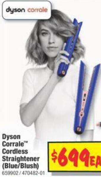 JB Hi-Fi Dyson Corrale Cordless Straightener (Blue/Blush) offer