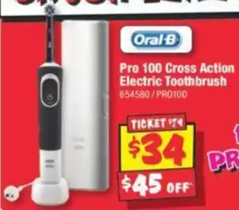 Pro 100 Cross Action Electric Toothbrush