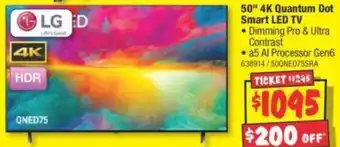 JB Hi-Fi 50" 4K Quantum Dot Smart LED TV offer