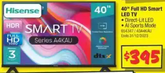 JB Hi-Fi 40" Full HD Smart LED TV offer