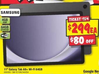 JB Hi-Fi 11" Galaxy Tab A9+ Wi-Fi 64GB offer