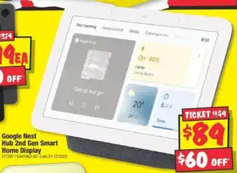 Google Nest Hub 2nd Gen Smart Home Display