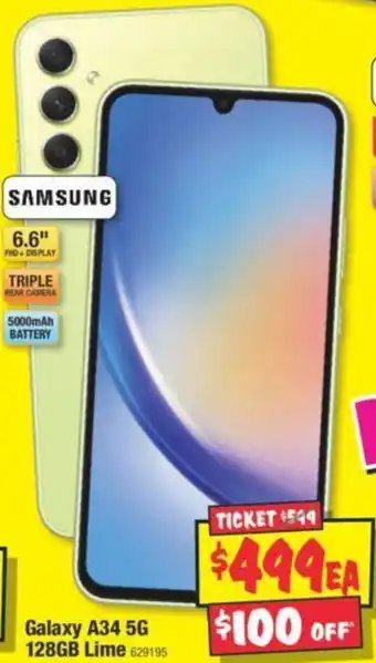 Galaxy A34 5G 128GB Lime