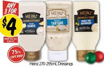 NQR Heinz 270-295mL Dressings offer