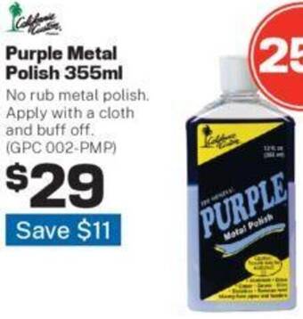 Repco Purple Metal Polish 355ml offer