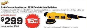 Repco AutoCosmetica Hornet M15 Dual Action Polisher offer