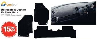 Repco Dashmats & Custom Fit Floor Mats offer