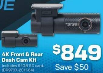 Repco 4K Front & Rear Dash Cam Kit offer