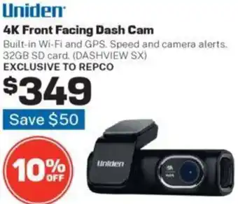4K Front Facing Dash Cam