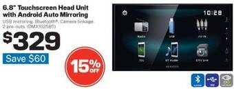 Repco 6.8" Touchscreen Head Unit with Android Auto Mirroring offer