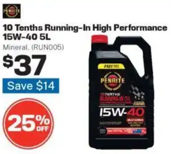 Repco 10 Tenths Running-In High Performance 15W-40 5L offer