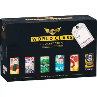 Woolworths World class beer collection 12 pack offer