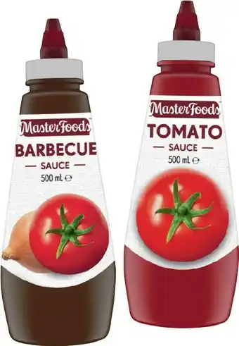 IGA Masterfood Squeezy Sauce 475-500mL Selected Varieties offer