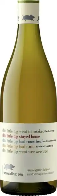 IGA Squealing Pig 750mL Varieties (excl Pinot Noir and Sparkling) offer