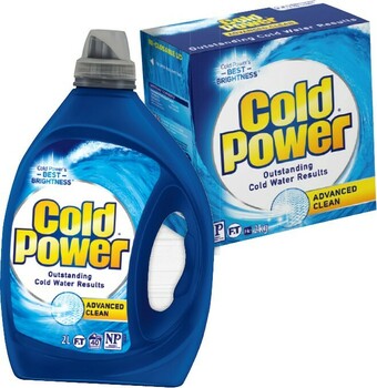 IGA Cold Power Laundry Liquid 1.8-2 Litre or Powder 1.8-2kg Selected Varieties offer