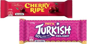 IGA Cadbury Medium Bar, Roll or Toblerone Chocolate 30-60g Selected Varieties offer