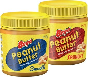 Bega Crunchy or Smooth Peanut Butter 375g