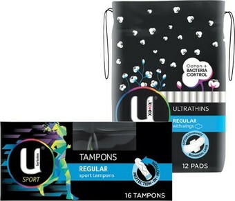 IGA U by Kotex Ultrathins Pads or Tampons 8-16 Pack Selected Varieties offer