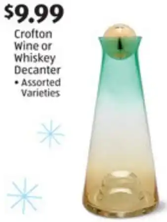 ALDI Crofton Wine or Whiskey Decanter offer