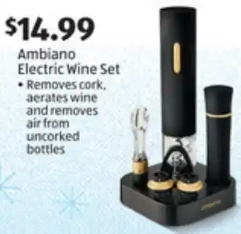 ALDI Ambiano Electric Wine Set offer